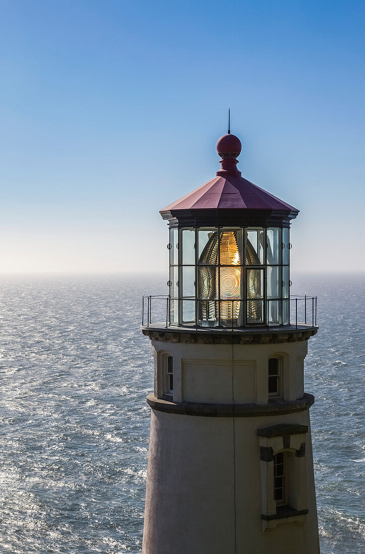 'Heceta Head Light is a lighthouse on the Oregon Coast; Oregon, United States of America'