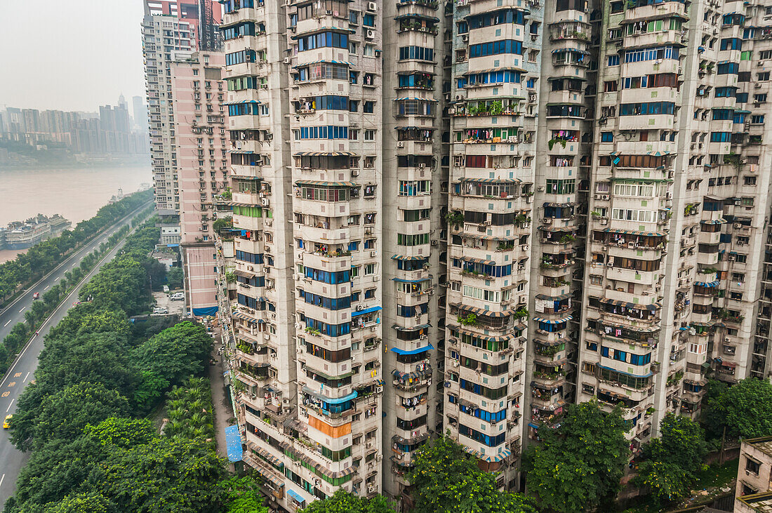 'Residential buildings over 30 floors for apartments; Chongqing, China'