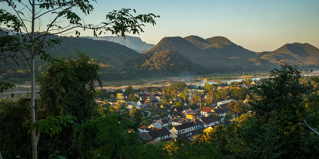 'View from Mount Phousi; Luang Prabang, Luang Prabang Province, Laos'