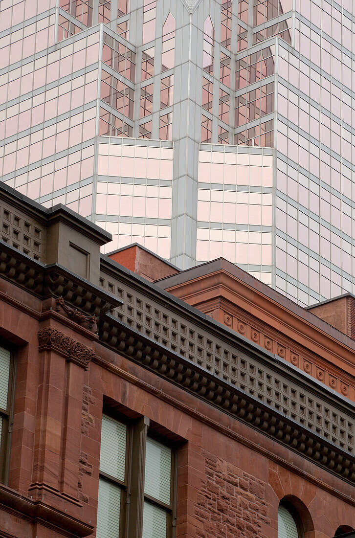 'Modern Architecture Shown On The Buildings; Montreal, Quebec, Canada'