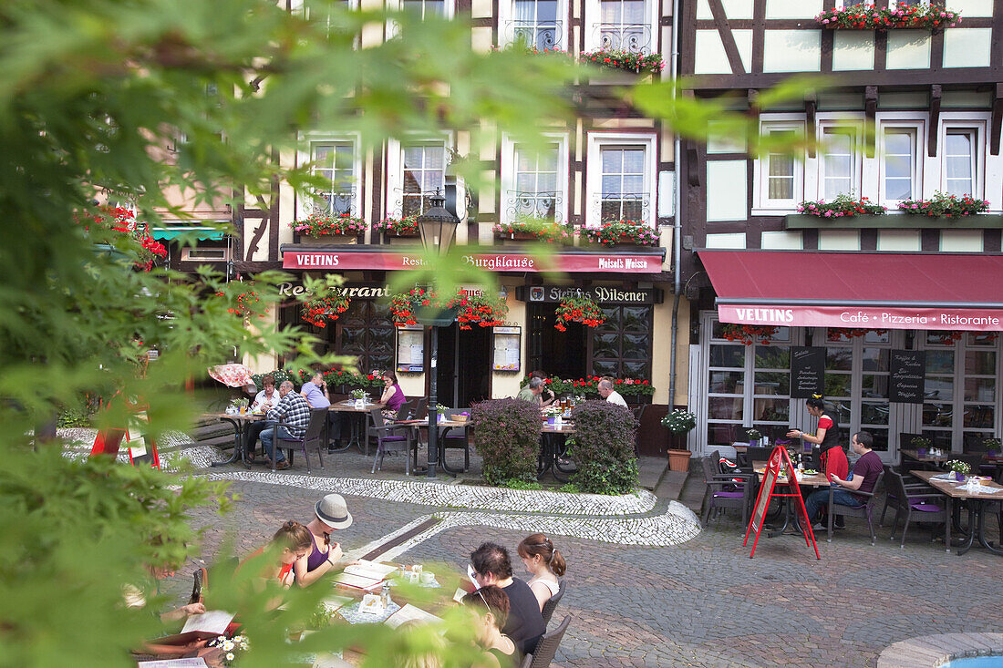 Hotel Burgklause am Burgplatz in Linz am Rhein, Unteres Mittelrheintal, Rheinland-Pfalz, Deutschland, Europa