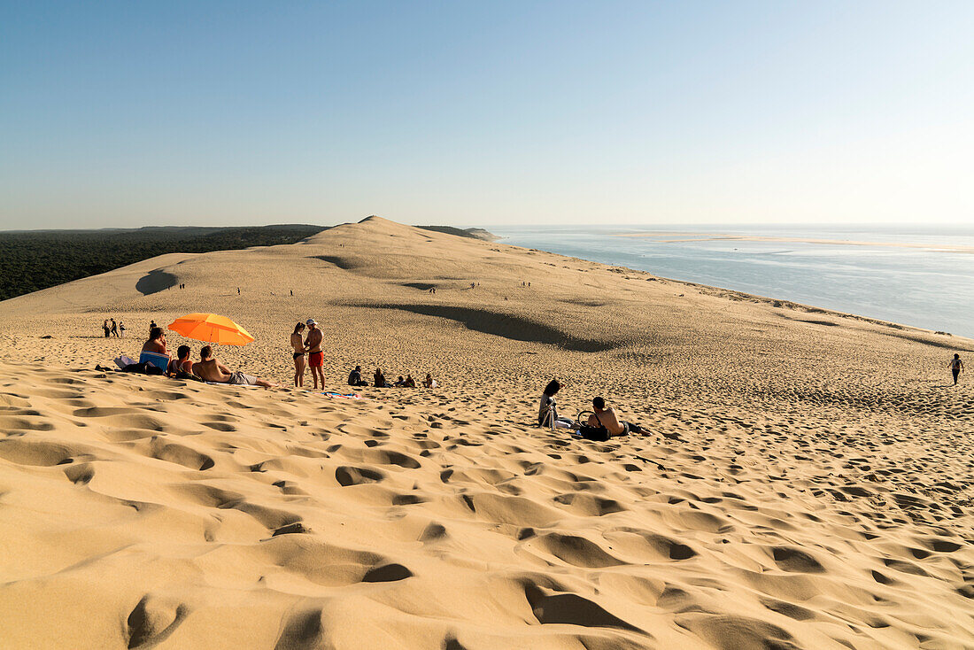 View from the Pilat Dune (La Grande Dune du Pilat), the highest dune in Europe