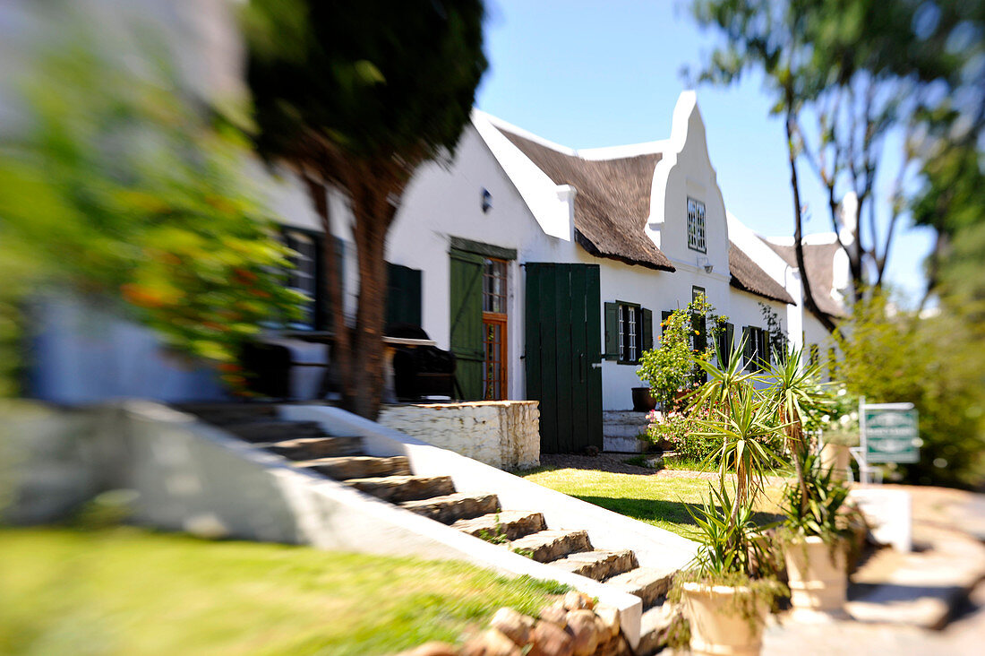 historische Häuser, in Tullbagh, Cape Region, Südafrika