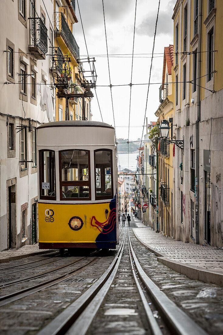 'Tram; Lisbon, Portugal'