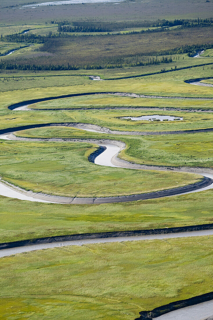 Ivan River, Susitna Flats State Spiel Refuge, Koch Einlass, Alaska, Vereinigte Staaten von Amerika