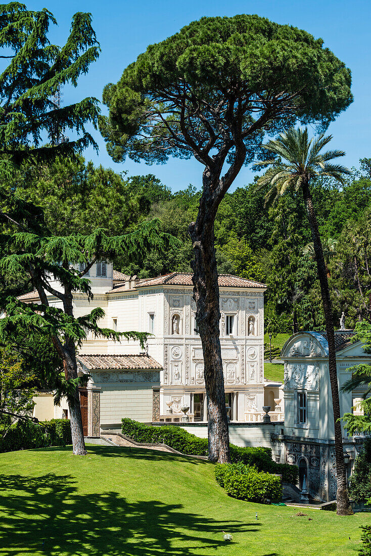 Das Haus der Päpstlichen Akademie der Wissenschaften in der Vatikanstadt, Rom, Latium, Italien