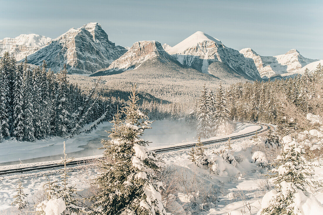 The Morant´s Curve, Banff Town, Bow Valley, Banff National Park, Alberta, canada, north america