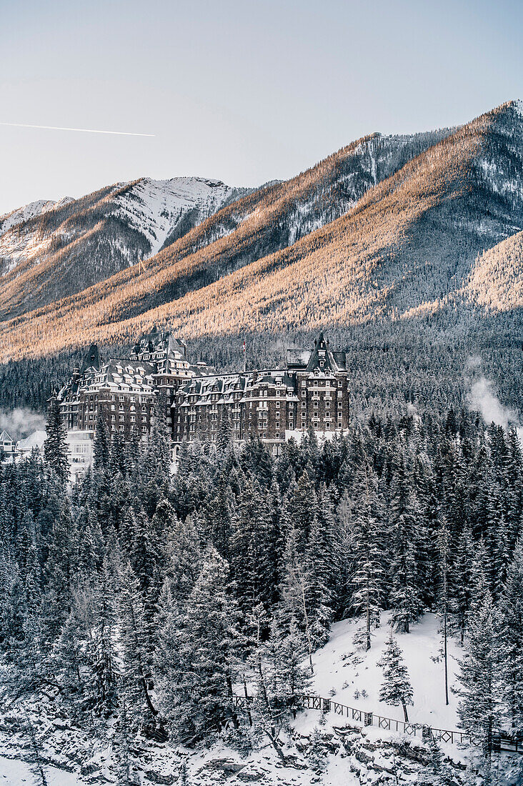 The Fairmont Banff Springs Hotel, Banff Town, Bow Valley, Banff National Park, Alberta, Canada, north america