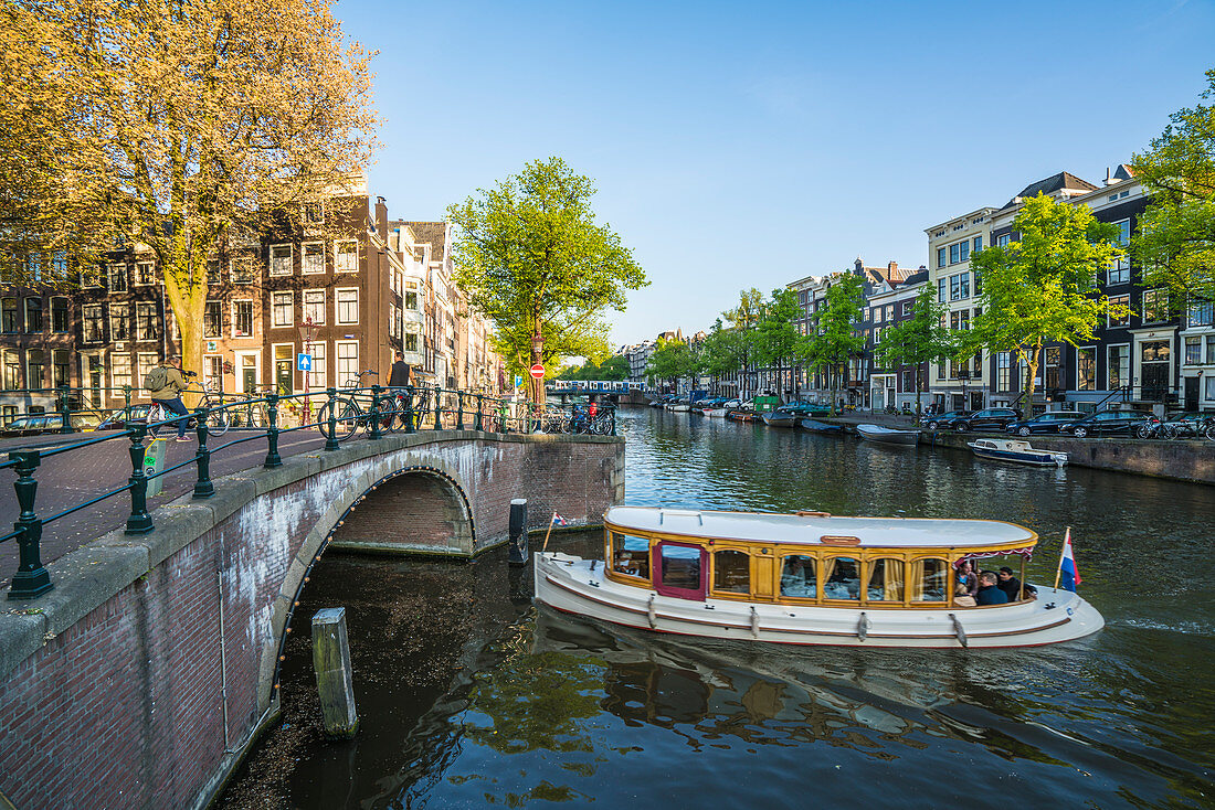 Keisersgracht Canal, Amsterdam, Niederlande, Europa