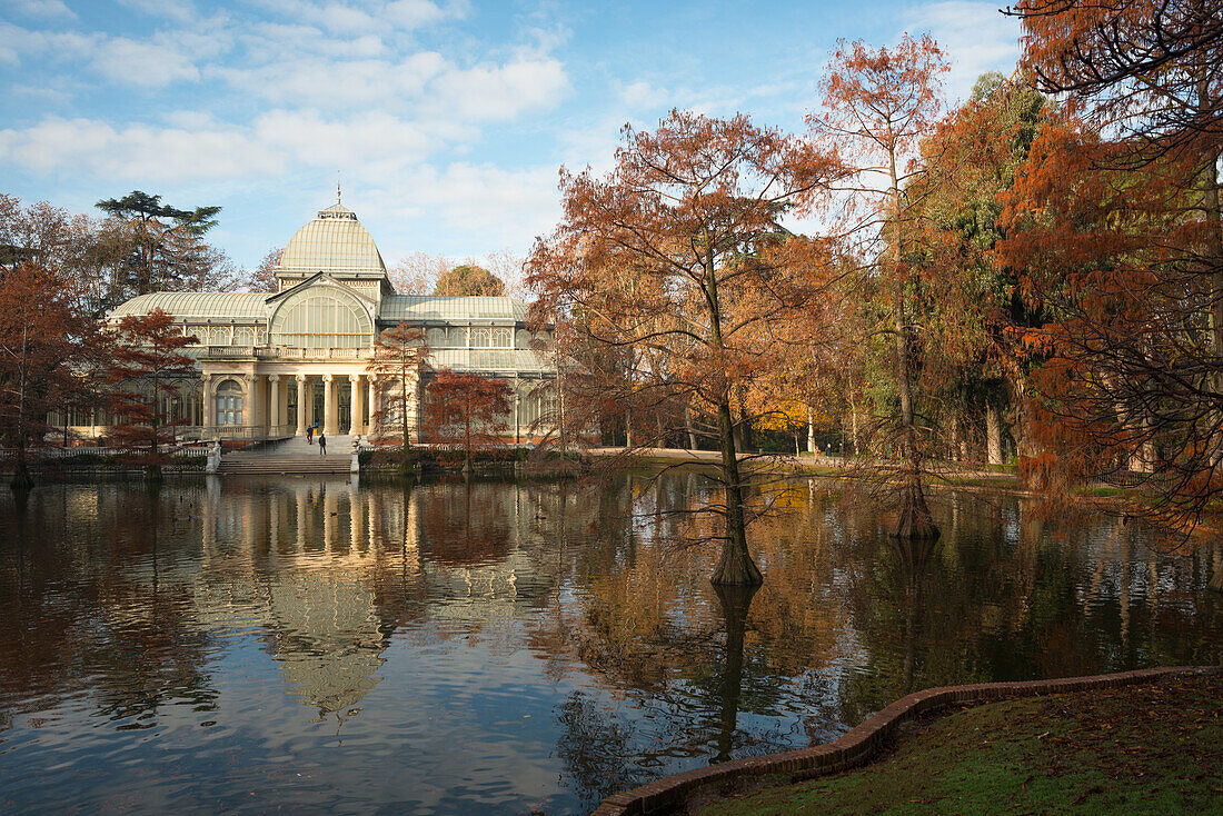 Crystal Palace im Buen Retiro Park, Madrid, Spanien, Europa