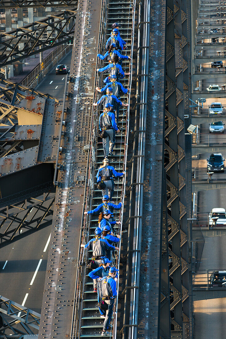 Sydney Bridge klettern, Sydney, New South Wales, Australien, Pazifik
