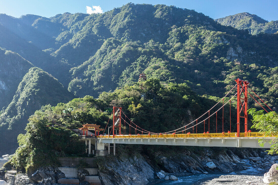 Tianxiang-Brücke, Taroko-Schlucht, Taiwan, Asien