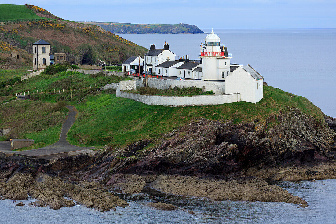 Roches Point Lighthouse, Whitegate Village, County Cork, Munster, Republic of Ireland, Europe