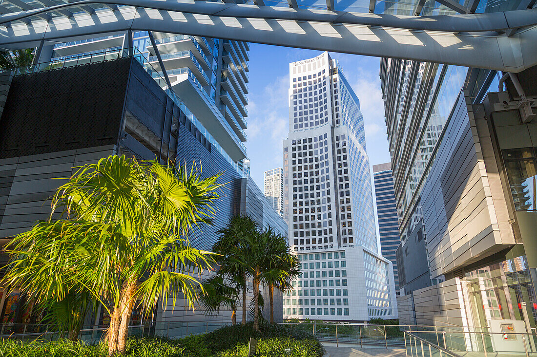 Blick vom Brickell City Center Einkaufszentrum in Downtown Miami, Miami, Florida, Vereinigte Staaten von Amerika, Nordamerika