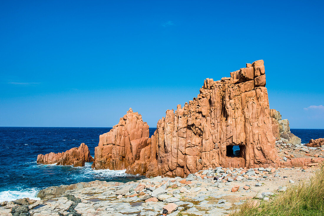 Strand von Rocce Rosse, Arbatax, Sardinien, Italien, Mittelmeer, Europa