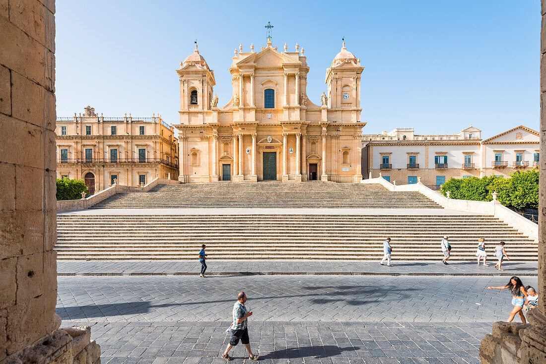 Cathedral Basilica of St, Nicholas Europe, Italy, Sicily region, Noto district