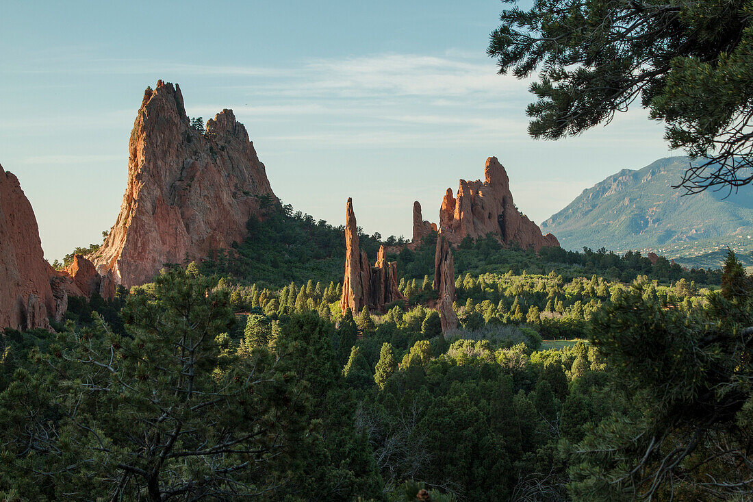 Garten der Götter in Colorado Springs, Colorado ist ein nationales Naturdenkmal.