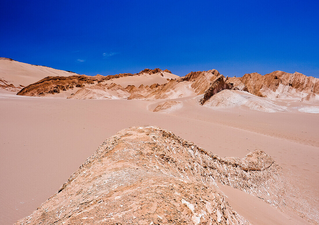 Dry desert outside of San Pedro de Atacama, Chile