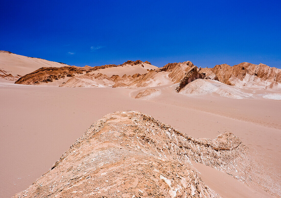 Trockene Wüste außerhalb von San Pedro de Atacama, Chile