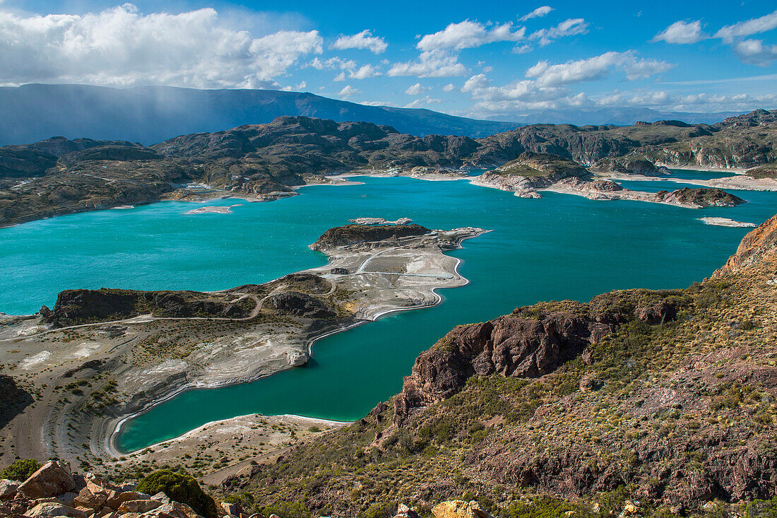 Scenic view of Laguna Verde, Chile Chico, General Carrera Province, Chile