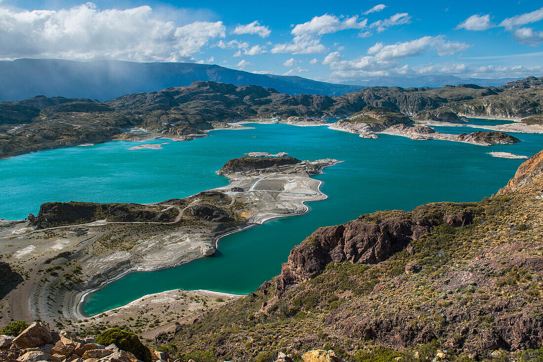 Szenischer Blick auf Laguna Verde, Chile Chico, Provinz General Carrera, Chile