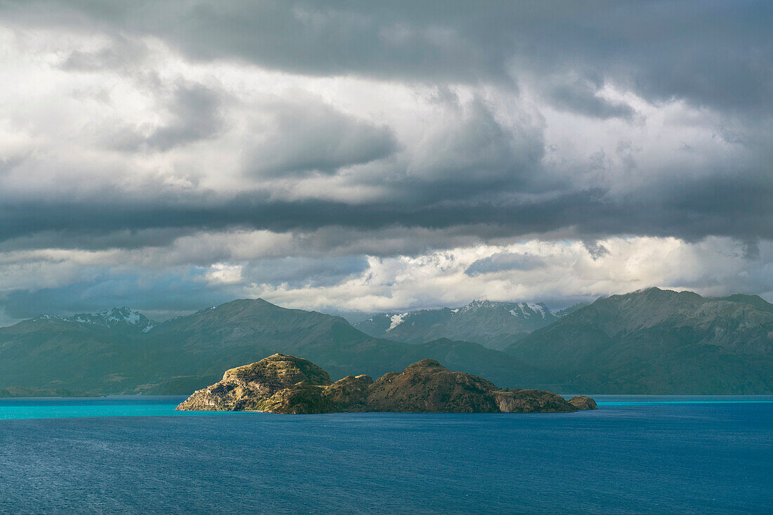 Insel am Lago Gral Carrera, Provinz General Carrera, Chile