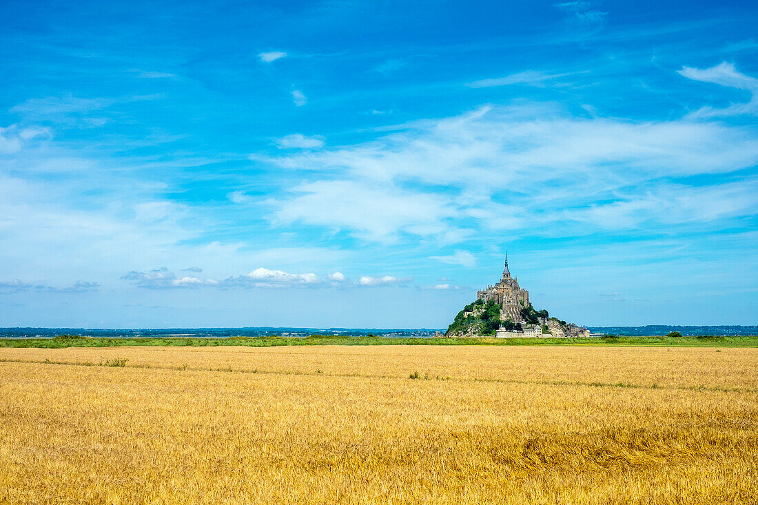 Mont-Saint-Michel Abbey, UNESCO World Heritage Site, Normandy, France