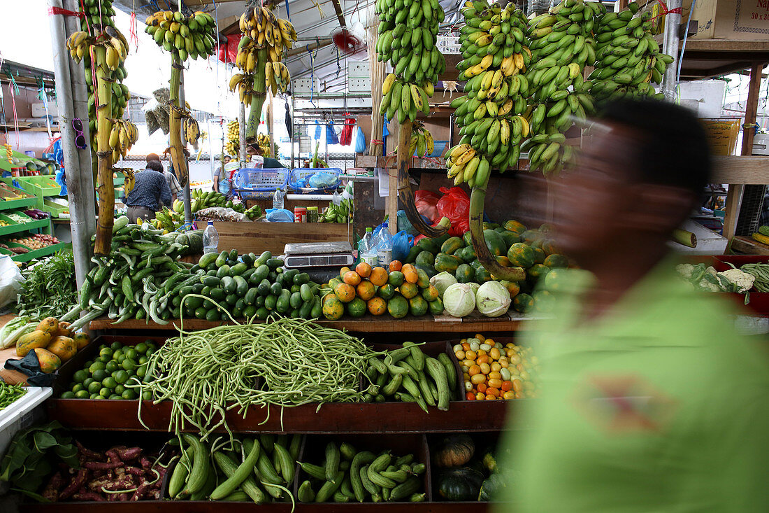 Der lokale Markt der Malediven ist mit lokalen Produkten gefüllt