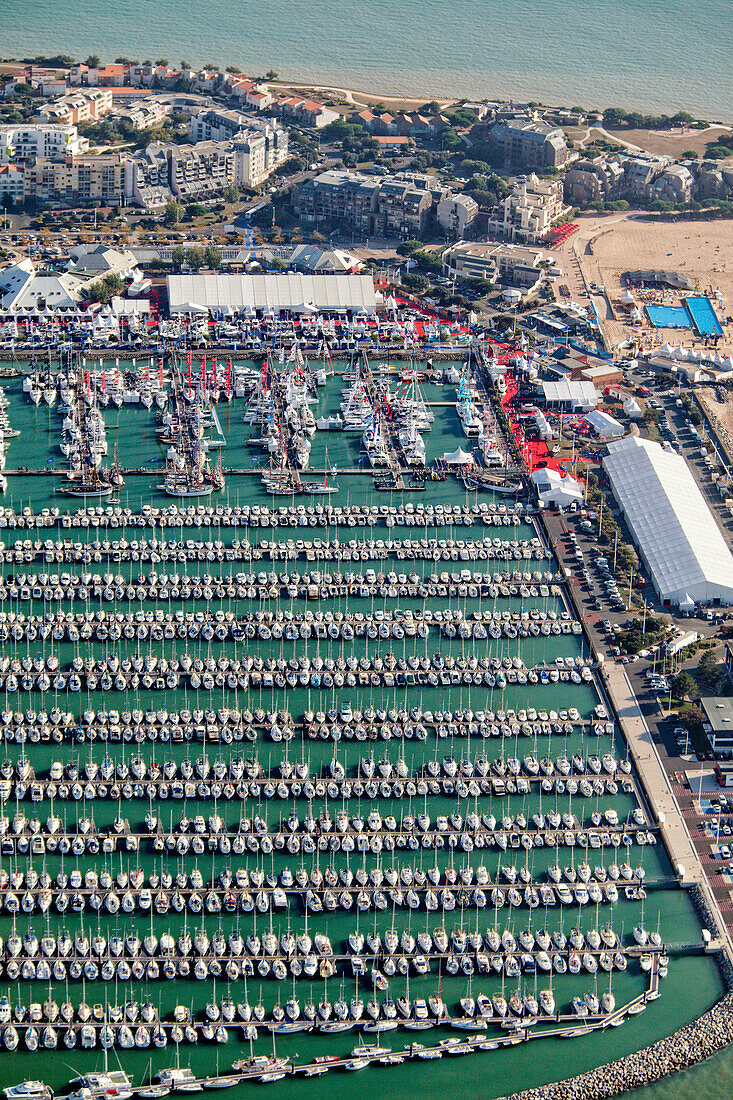 Aerial View Of The Grand Pavois La Rochelle Boat Show In France