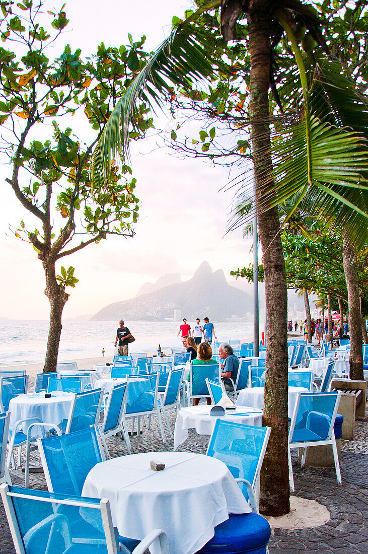 The Restaurant Temporada On The Promenade Of Arpoador Beach, Rio De Janeiro, Brazil