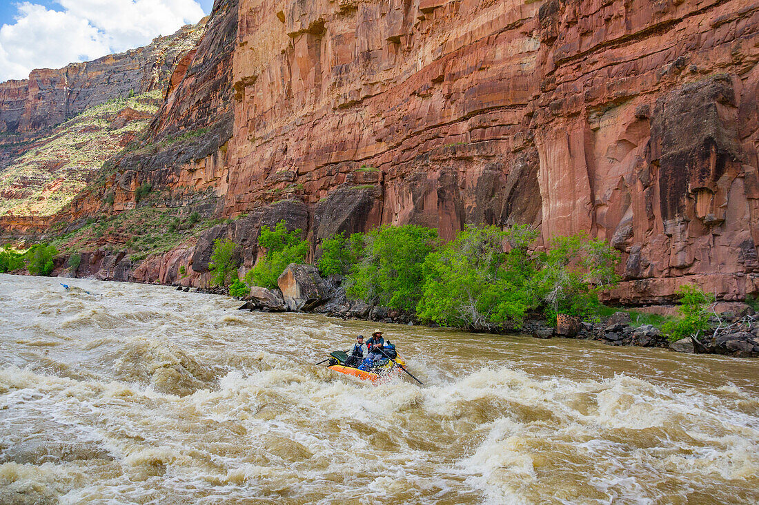 An Overturned Raft On The Yampa And Green Rivers Through Dinosaur National Monument
