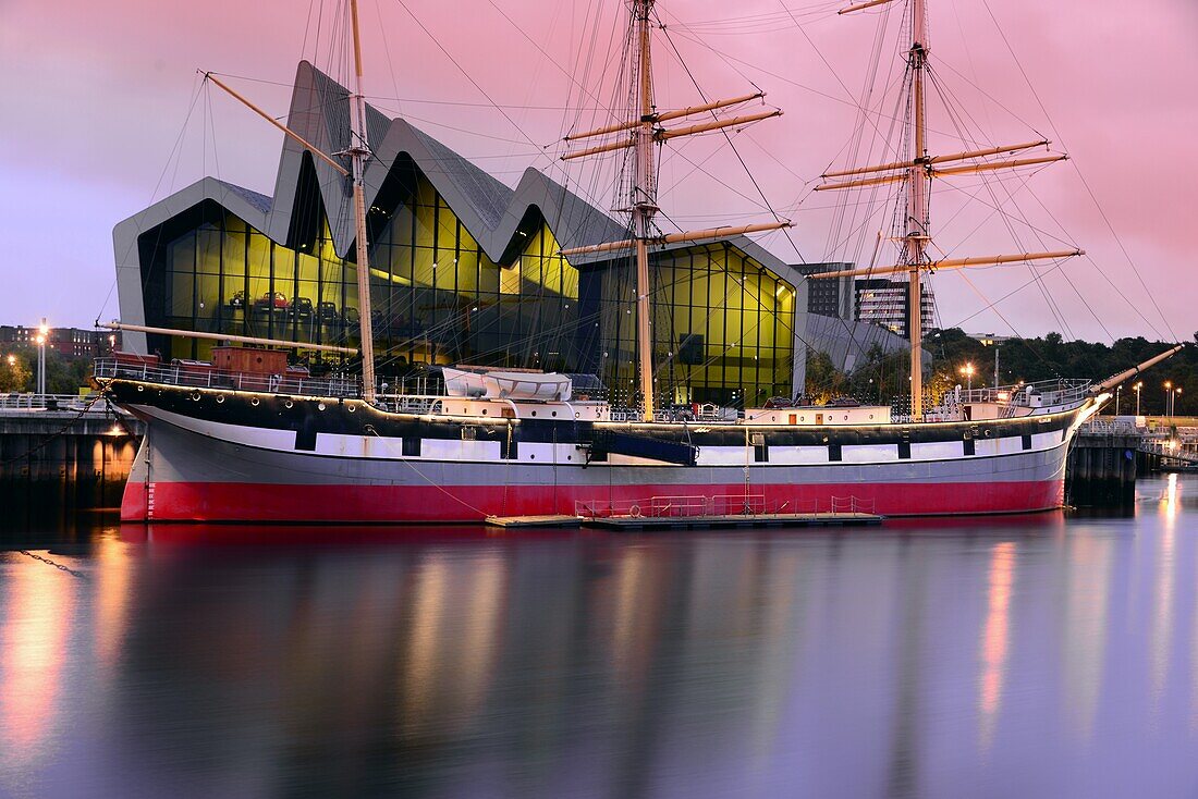 Riverside museum at River Clyde, Glasgow, Scotland