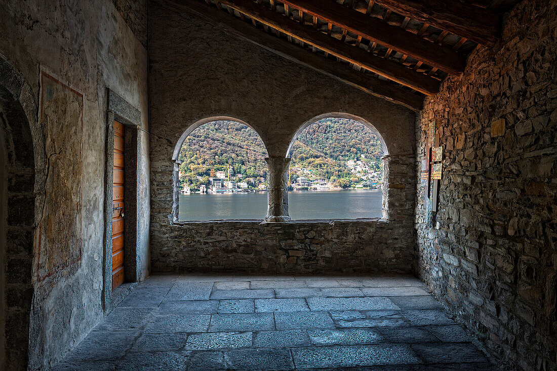 Church San Martino, Careno, Nesso, lake Como, Como province, Lombardy, Italy, Europe