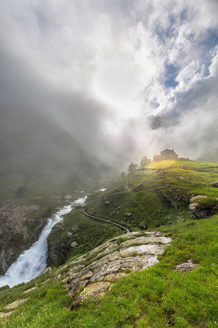 Pian del Re , Crissolo village, Cuneo district, Piedmont, Italy