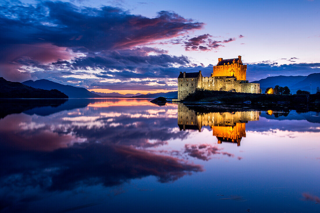 Schloss Eilean Donan, Loch Duich, Schottland, Großbritannien