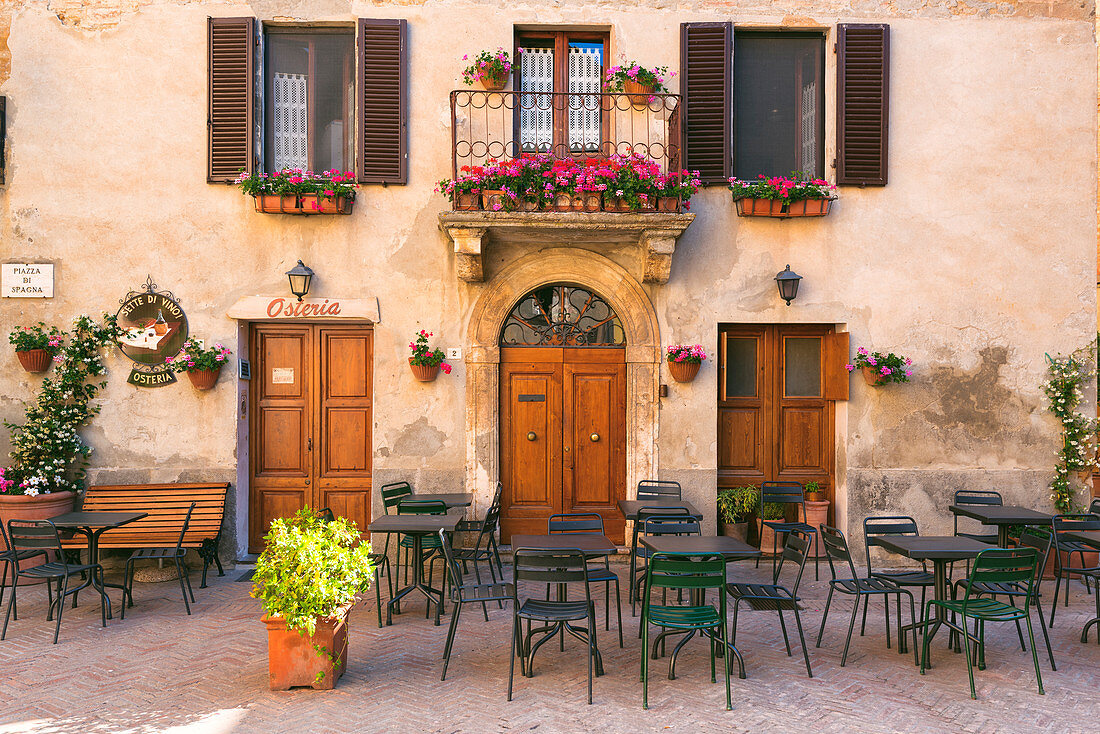 Pienza ist ein Dorf am schönsten in Italien, Provinz Siena, Region Toskana, Italien, Europa