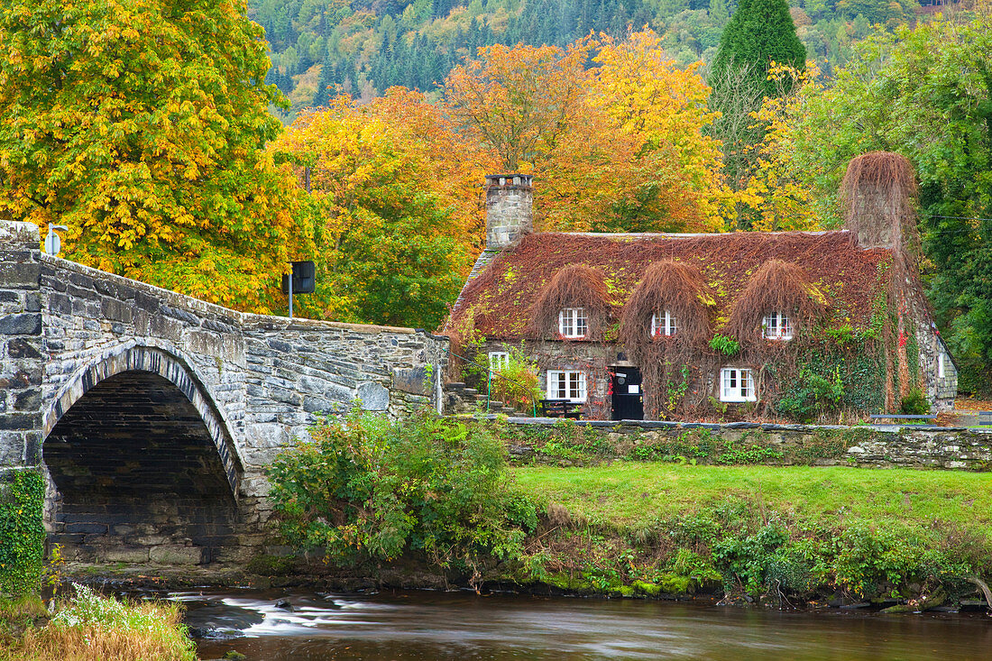 Llanrwst Bridge ,Pont Fawr, Clwyd, Snowdonia, North Wales, United Kingdom, Europe