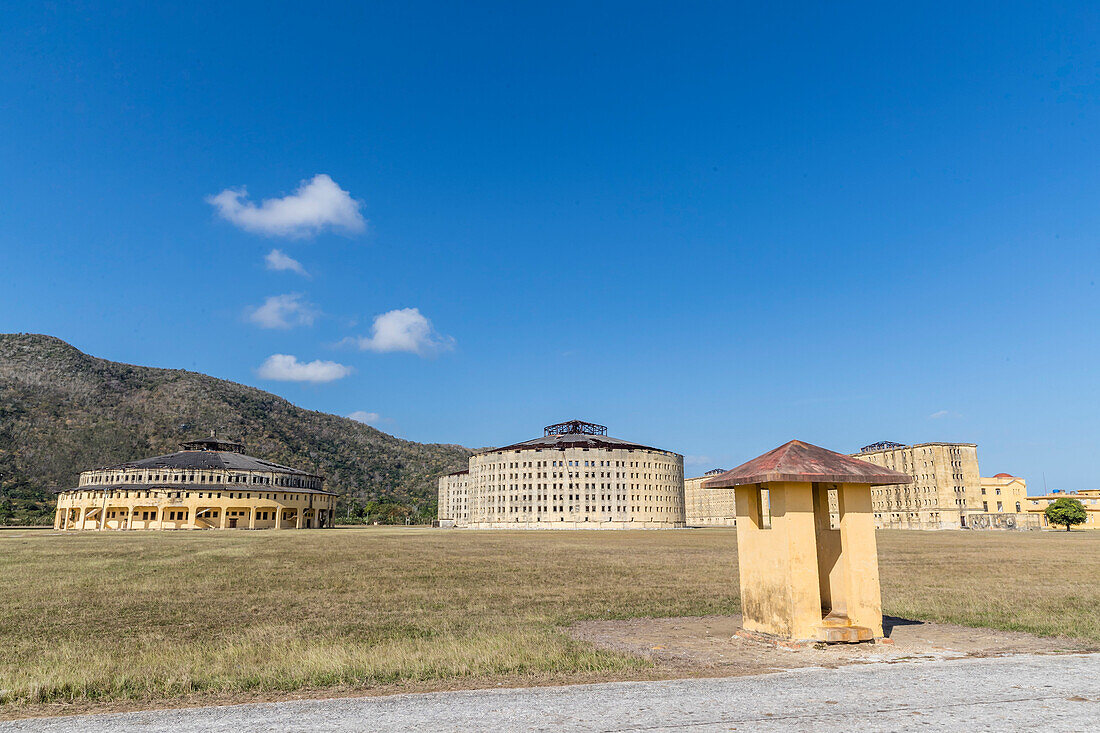Exterior view of the Presidio Modelo ,Model Prison, built in the late 1920s on Isla de la Juventud, Cuba, West Indies, Central America