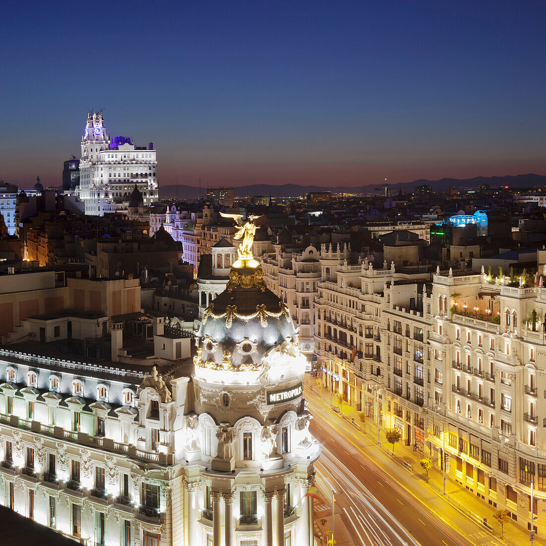 Edificio Metropolis, Architekt Jules und Raymond Fevrier, Calle de Alcana, Madrid, Spanien, Europa