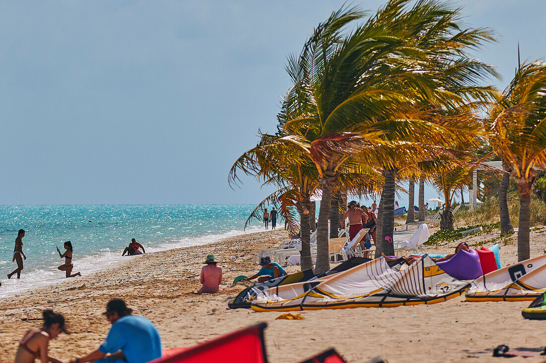 Long Bay Beach, an der Südküste von Providenciales, Turks und Caicos, in der Karibik, Westindien, Mittelamerika