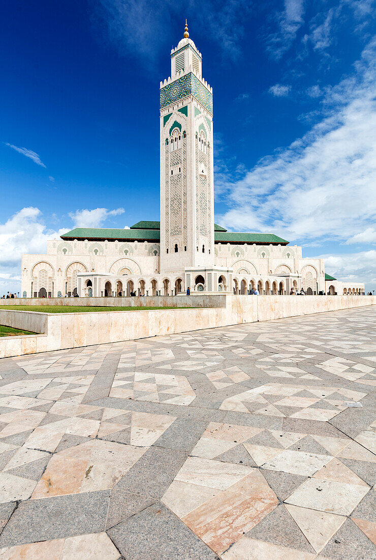 Hassan-II.-Moschee ,Grande Mosquee Hassan II, Casablanca, Marokko, Nordafrika, Afrika