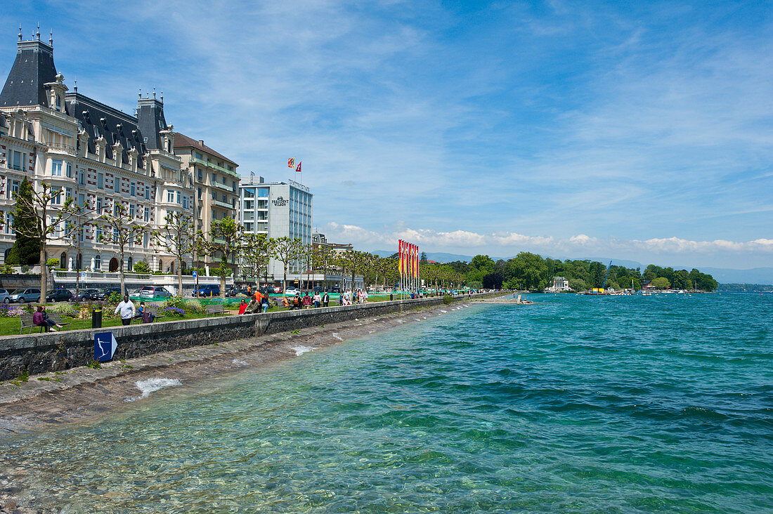 Lac Leman, Genf, Schweiz, Europa