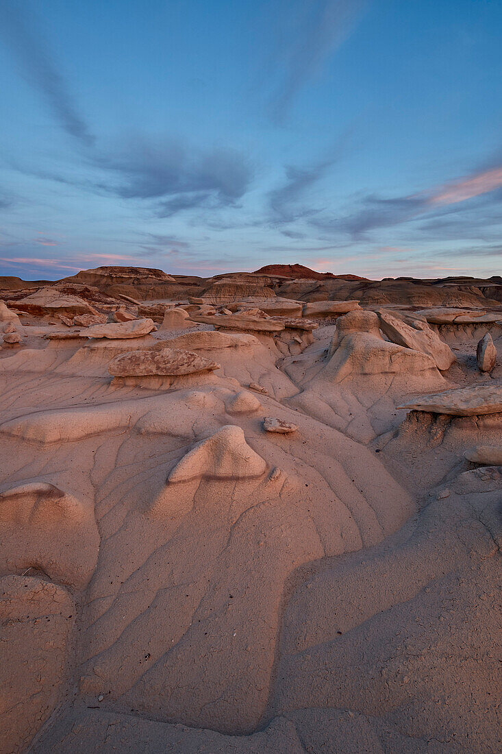Badlands, Bisti Wilderness, New Mexico, Vereinigte Staaten von Amerika, Nordamerika
