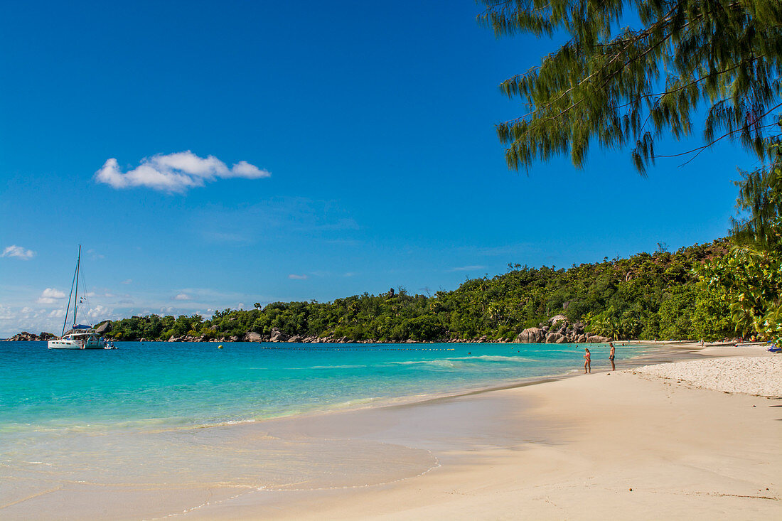 Anse Lazio Beach, Praslin, Republic of Seychelles, Indian Ocean, Africa