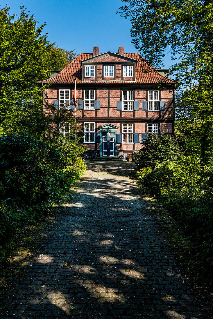 Wohldorfer Herrenhaus in Wohldorf - Ohlstedt bei Hamburg, Nordeutschland, Deutschland