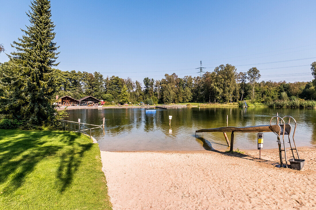 nudism bath in Volksdorf near Hamburg, north Germany, Germany