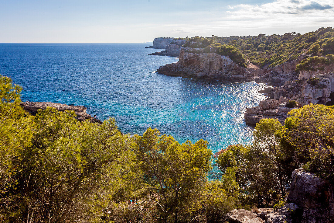 Idyllic beach of Cala s’Almunia,  Mallorca, Balearic Islands, Spain
