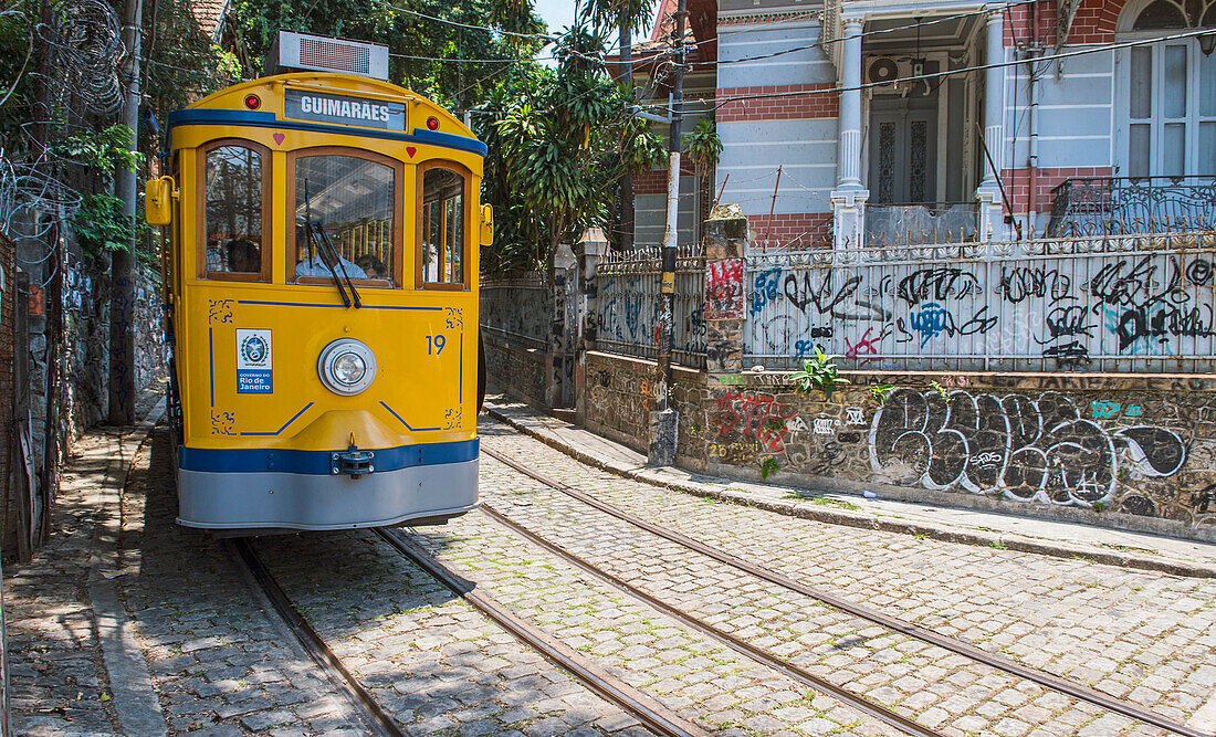 Tram In Santa Teresa, Rio De Janeiro