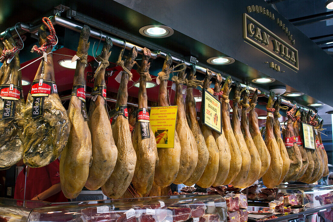 Spain, Catalonia, Barcelona, Boqueria Market.