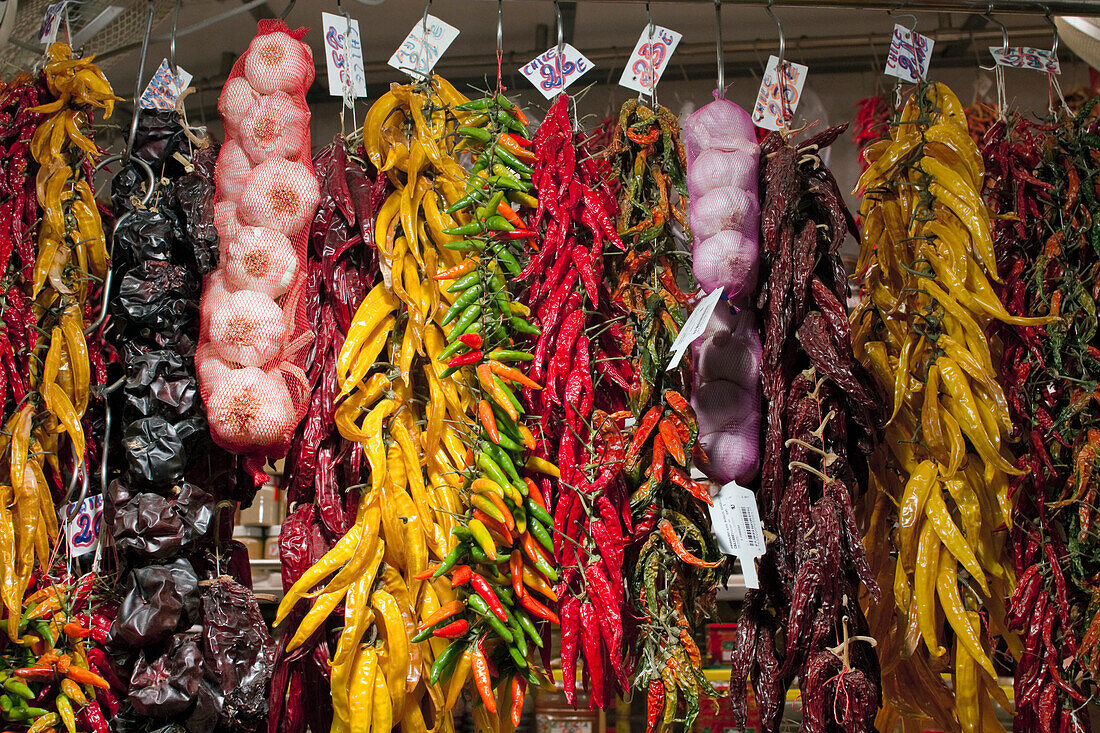 Spain, Catalonia, Barcelona, Boqueria Market.